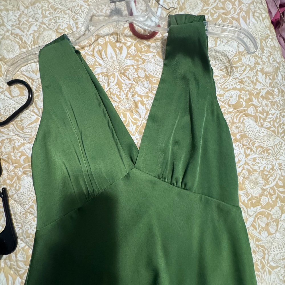 Meshki cowl neck green dress - Picture 3 of 7